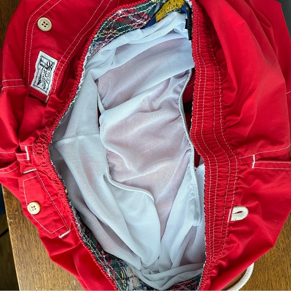 Polo by Ralph Lauren Men's Bright Red Athletic Shorts - Picture 8 of 8